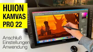 Kamvas Pro 22  Pen Display für Digital Painting, Bildbearbeitung, e-Learning, 3D Animation / Review