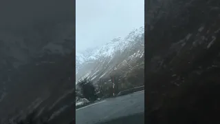 Driving through the Pyrenees in December 2020