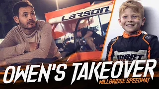 Coaching Owen (My Son) At Millbridge Speedway | Kyle Larson Vlogs