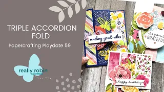 It's Fun Fold Time | Triple Accordion Fold | Papercrafting Playdate 59