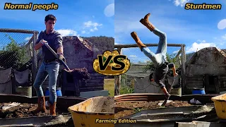 Stuntmen VS Normal people (Farming Edition)