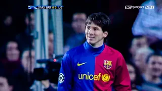 Lionel Messi vs O. Lyon - UCL 12/03/2009 | English Commentary 1080p |