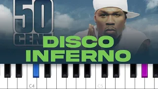 50 Cent - Disco Inferno (piano tutorial)