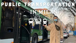 How public transportation work in Milan, Italy - bus, subway & tram
