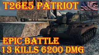 T26E5 Patriot  13 Kills 6.2K DMG Winter Himmelsdorf World of Tanks