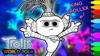 Colouring King Trollex of Techno Trolls | Trolls World Tour