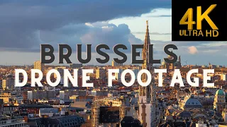 Brussels Drone Footage 4k