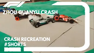 Zhou Guanyu's Crash at the 2022 British Grand Prix in lego