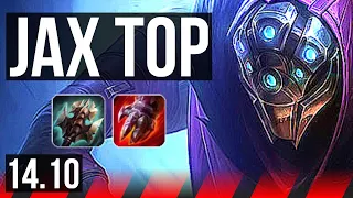 JAX vs SETT (TOP) | 6 solo kills, 39k DMG | EUW Master | 14.10