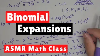 Binomial Expansion - ASMR Math Class - Male Whispers, Sharpie & Paper Sounds