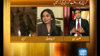 News Night with Talat- Karachi in the line of Terrorism -Part-2