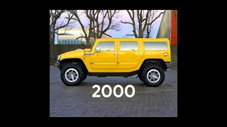 HUMMER car evolution (1992-2021)#hummer#suv#supercars#cars#shorts