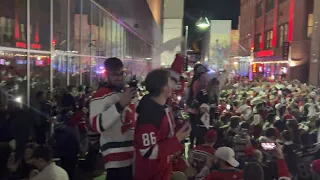 NJ Devils ELIMINATE NY Rangers Game 7 POSTGAME Bar Madness STEALING THEIR SONG!