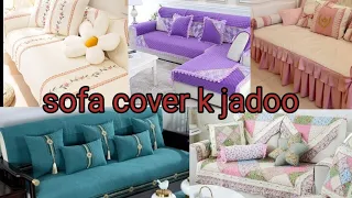sofa cover designs 2023 | Beautiful and creative sofa couch cover design ideas