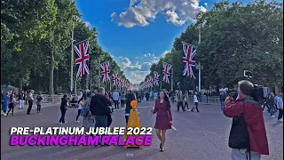 Pre-Platinum Jubilee Weekend Walk from Strand to the Mall outside Buckingham Palace - June 1, 2022