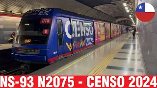 Metro De Santiago | NS-93 N2075 con publicidad Censo 2024