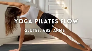 Intermediate Yoga Pilates Flow For Core, Glutes & Arms