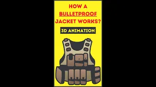 How Bulletproof Jacket Works? (3D Animation) #Shorts