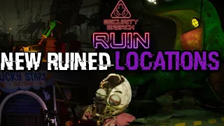 FIRST LOOK At The New Ruined Locations In FNAF Security Breach Ruin!