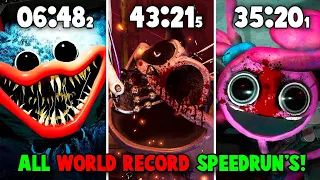 Poppy Playtime: Chapter 1, 2, 3 - World Record Speedruns (Full Game)