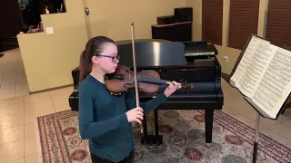 Paganini: Caprice No. 5 with original bowing - Jackie (age 12)