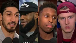 LeBron James, Enes Kanter, Frank Ntilikina and Kristaps Porzingis in a war of words | ESPN