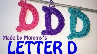 Letter D Charm without the Rainbow Loom