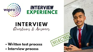 Wipro Interview experience | Wipro Elite NLTH 2022 | Interview Questions & Answers | Wipro NLTH 2022