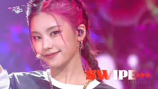 itzy swipe | yuna and yeji ending fairies on music bank 211015