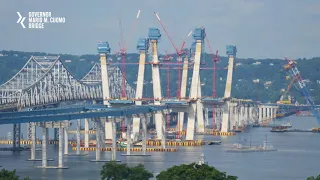 New Governor Mario M. Cuomo Bridge Construction ​Time Lapse