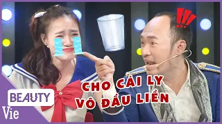 Cạch tay đôi Lan Ngọc diễn nét ngây thơ giả trân khiến Tiến Luật nóng máu muốn đơm cái ly vô đầu