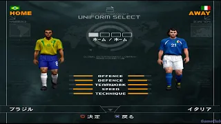 World Soccer Winning Eleven 7 PS2 - Brazil Vs Italy - Gameplay - PCSX2