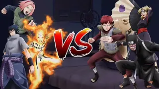 TEAM KAKASHI vs SAND SIBLINGS POWER LEVELS 🔥  Naruto Power Levels  mp4