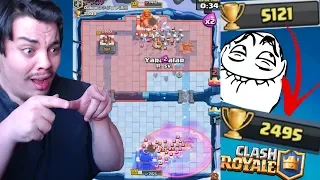 2000 KUPA DÜŞEREK HEM TROLLEDİM HEM TROLLENDİM Clash Royale