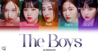 LE SSERAFIM - The Boys (Tradução codificada em cores, Legendado HAN/ROM/PT-BR)