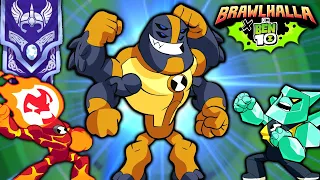 Using BEN 10 Power to get DIAMOND in Brawlhalla Ranked 1v1!!