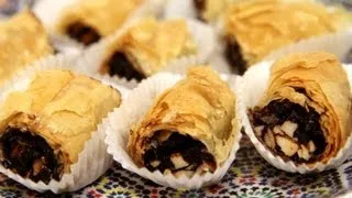 Chocolate Date M'Hencha (Moroccan Pastry Recipe) - CookingWithAlia - Episode 254