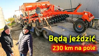 They have a field 230 km from the farm 👉 will they drive a tractor and seeder there?