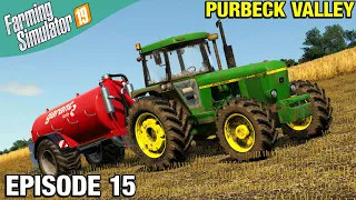 SPREADING FREE FERTILISER Farming Simulator 19 Timelapse - Purbeck Valley Farm FS19 Ep 15