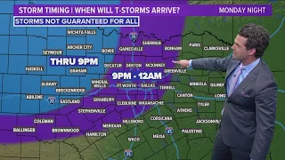 DFW Weather | Thunderstorms possible Monday night in 14 day forecast