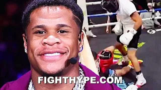 DEVIN HANEY REACTS TO ROLLY ROMERO DROPPED IN SPARRING BY J'HON INGRAM