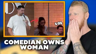 Triggered Woman Gets OWNED By Comedian & Storms Out REACTION | OFFICE BLOKES REACT!!