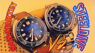 SAN-MARTIN vs STEELDIVE (SEIKO Captain Willard homage)