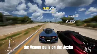 Why the Hennessey Venom F5  is FASTER than the Koenigsegg  Jesko in Forza Horizon 5