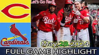 Cincinnati Reds vs.  Cardinals (05/28/24)  GAME HIGHLIGHTS | MLB Season 2024