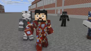 Captain America Civil War | Airport Confrontation | Minecraft Animation