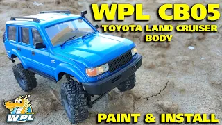 WPL CB05 Toyota Land Cruiser Body Paint & Install on C24 Chassis