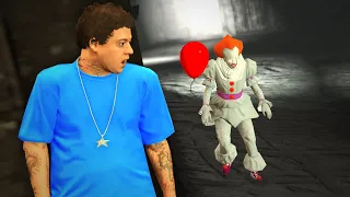 GTA 5 - ESCAPE from PENNYWISE the CLOWN!