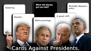 Presidents play Cards Against Humanity