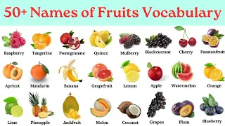 50+ Names of Fruits vocabulary | English practice #learnenglish #vocabulary